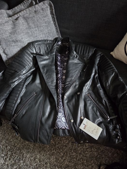 Кожено мъжко яке Philipp Plein