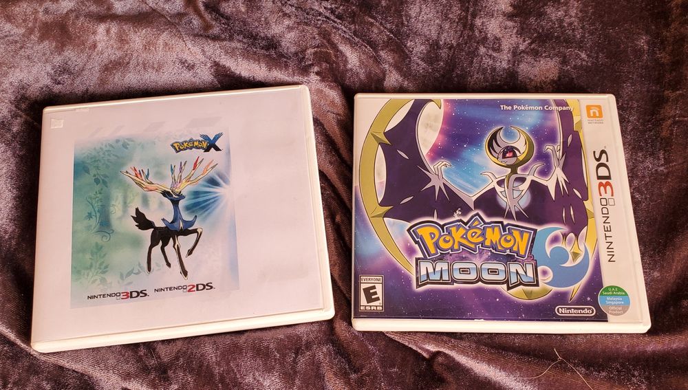 Игры оригинал Pokemon X/ Moon на Nintendo 3Ds