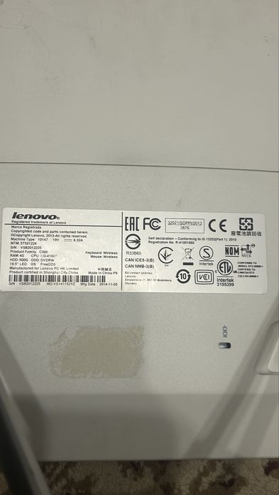 Продам моноблок Lenovo C360