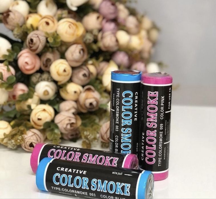 Цветной дым Гендер пати салюты