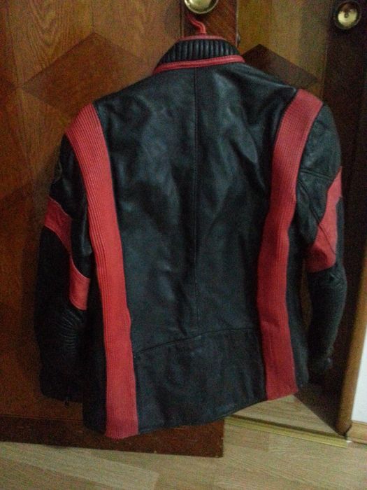 Geaca piele - motociclist dublată