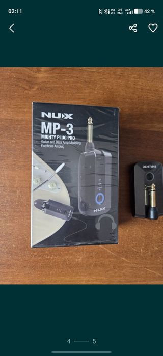 Комбоусилитель HUX 60wt + Гитарно-басовый процессор NUX.