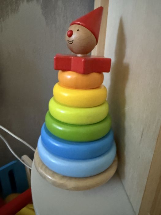 Дървена играчка с рингове Goki
