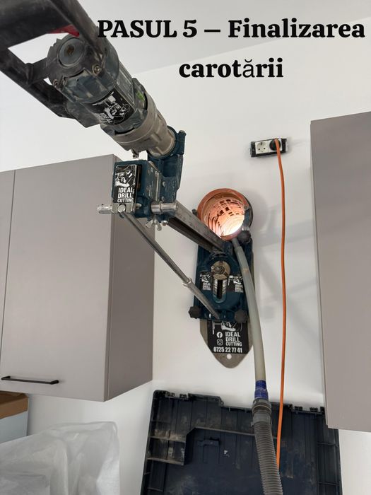 Carotare gaura gauri hota centrala aer conditionat aerisire canalizare