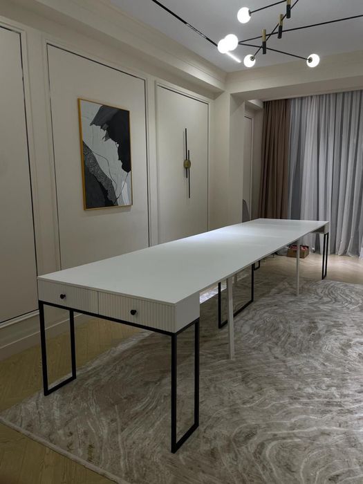 Премиум Стол Из МДФ Консоль Трансформер Стол Под Ваш Интерьер 3-4 Метр