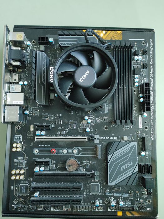 Kit Ryzen 3 2200g + MSI B350 PC Mate + cooler Wraith