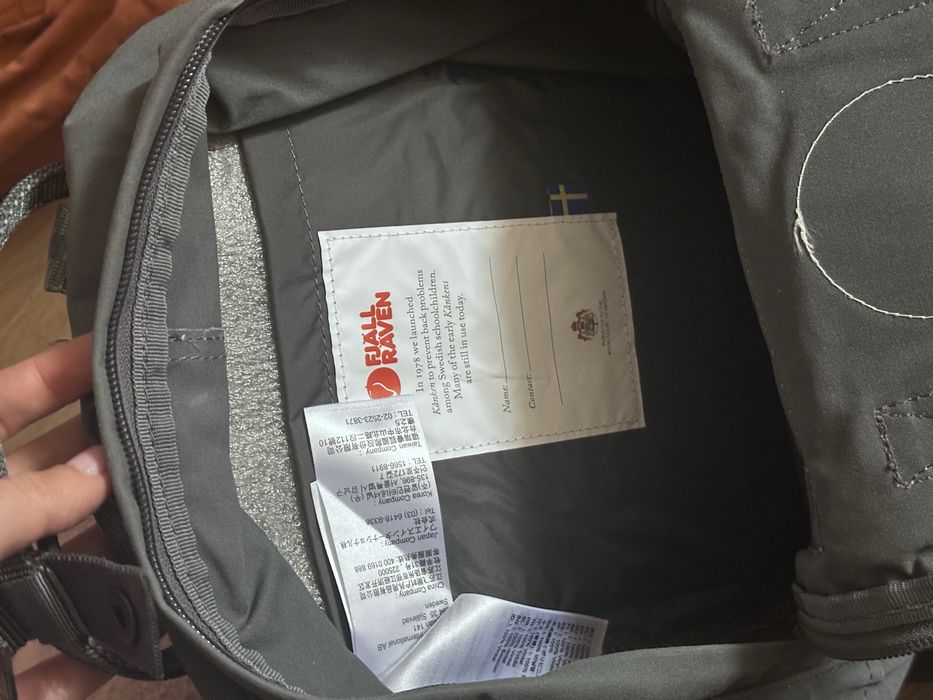 Оригинална раница Fjällräven Kånken Mini – Сива / Отлично състояние