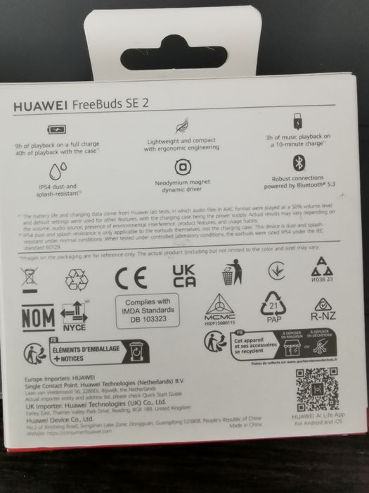 Casti noi Huawei nefolosite ful box