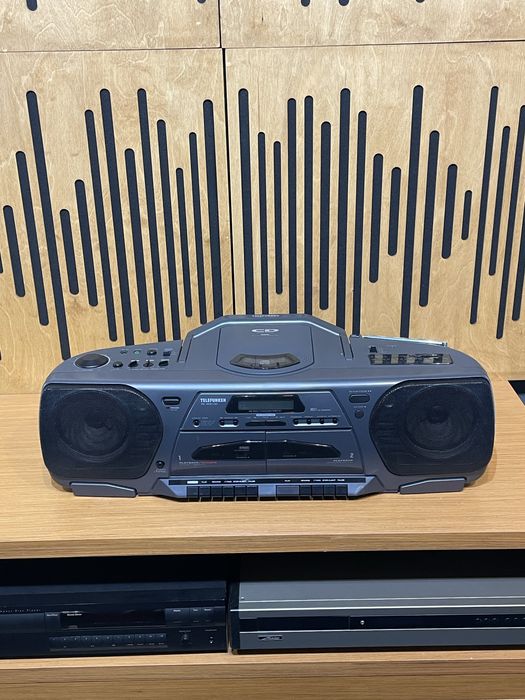 Radio casetofon cu cd boombox telefunken rc 900 cd servisat functional