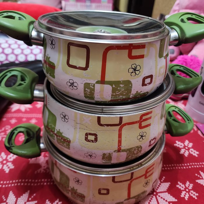 Набор кастрюль 3,2,1 л Tac Турция состояние отличное