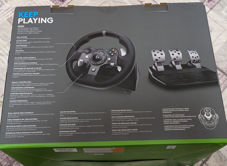 Volan Logitech G920 XBOX ONE si PC. Produs nou sigilat