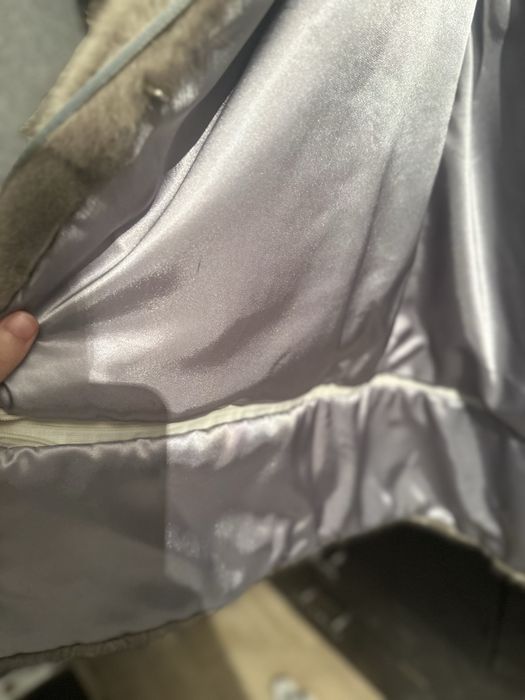 Норковая шуба серая трансформер