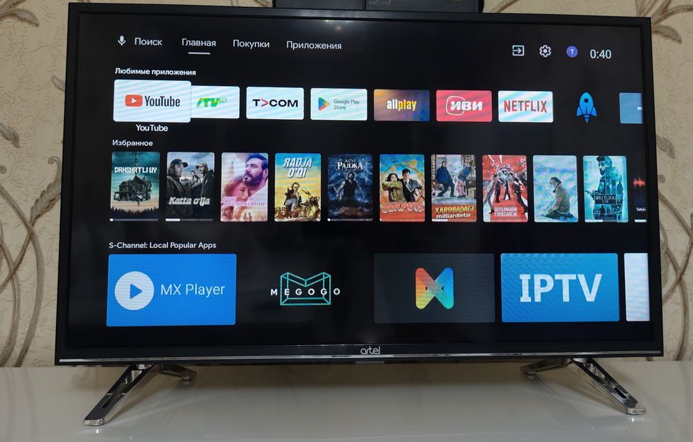 Smart TV Artel 32" Android TV 
Orginal ovozli pult ham bor 

Описание