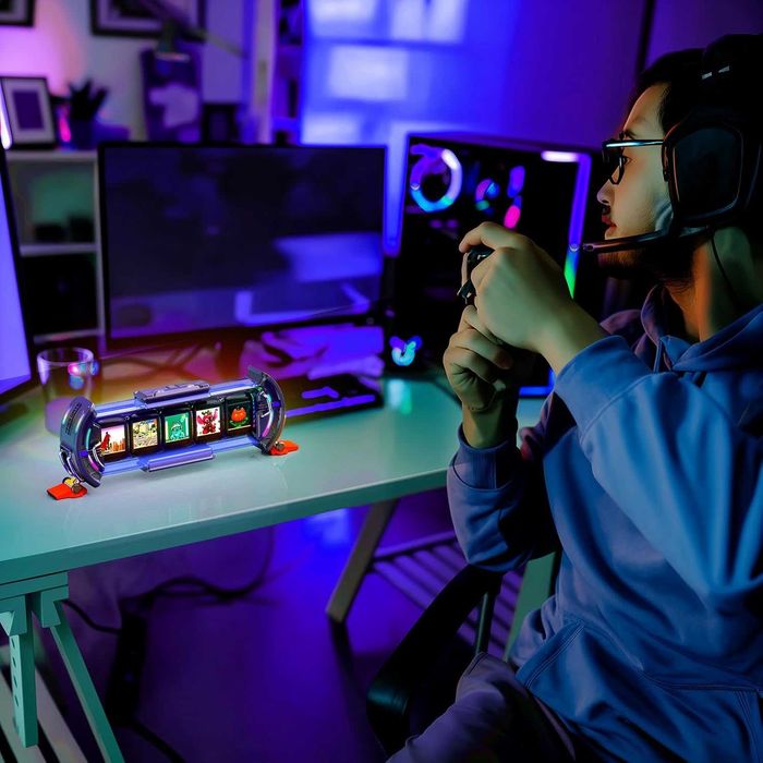 Divoom Times Gate - Cyberpunk Смарт Дисплей за Гейминг Сетъп (Silver)