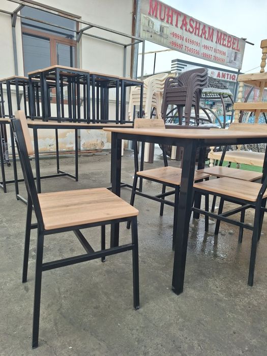 Yozgi stol stullar Mdf temir karkazdan