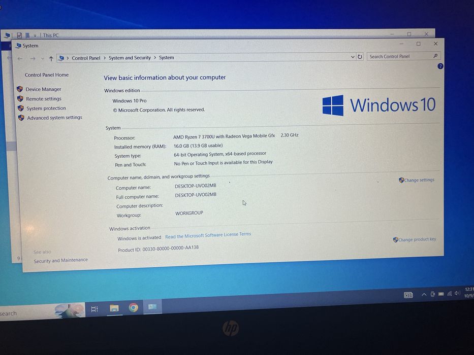 Laptop HP 15.6”culoare negru