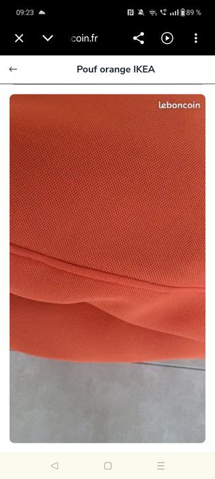 Fotoliu puf Ikea Bussan / pat 205 x 95 cm