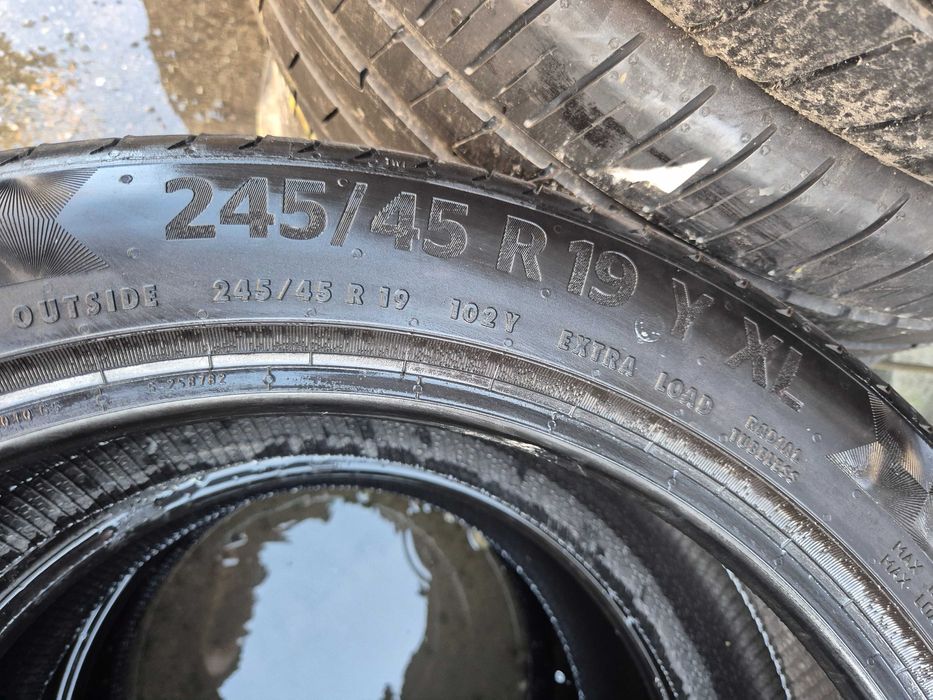 2 Anvelope de VARA - 245/45/19 - Continental - Stare F BUNA - DOT 2023