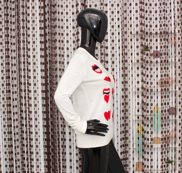 Sonia By Sonia Rykiel дамски пуловер от фина вълна екрю М