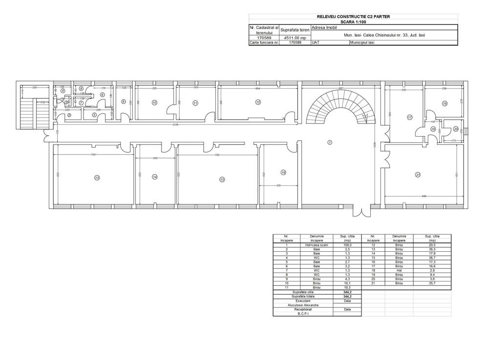 De inchiriat cladire birouri Iasi, Calea Chisinaului 33