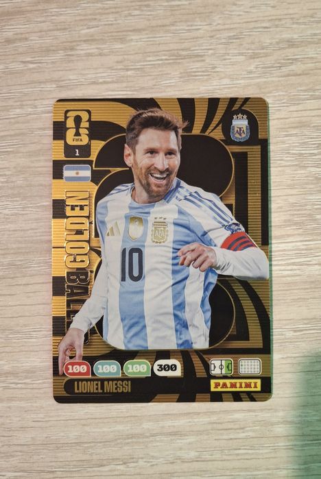 Panini Messi cartonas Adrenalyn World cup 2026