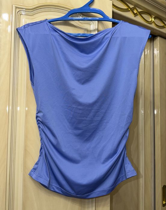 H&M голубой топ/майка