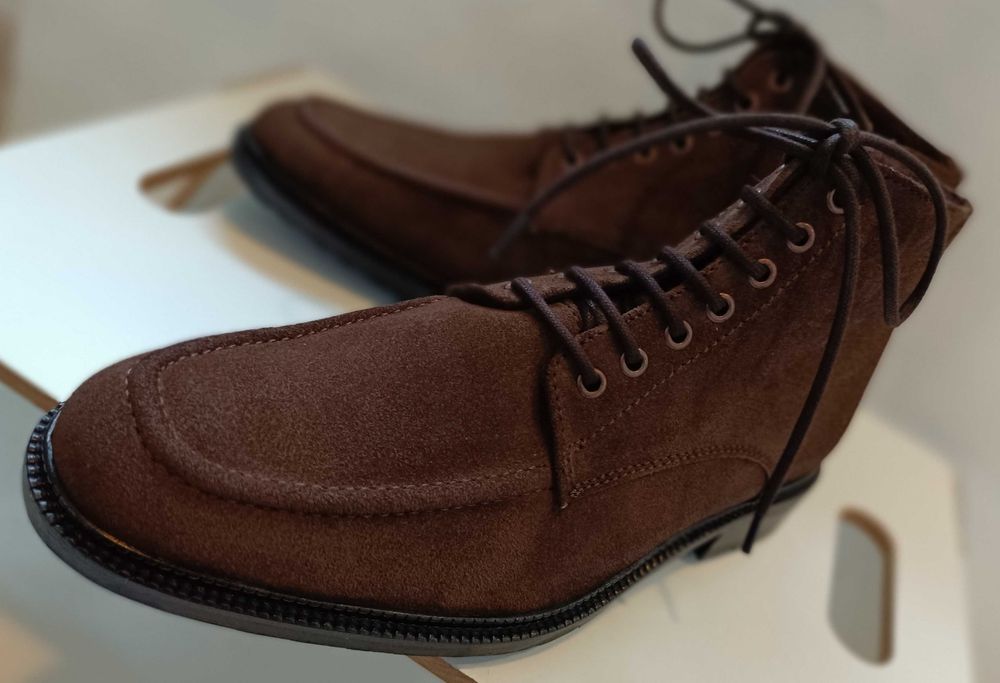 Ghete lace up 41 split toe lucrate manual Dahlin by Eberstal NOI piele