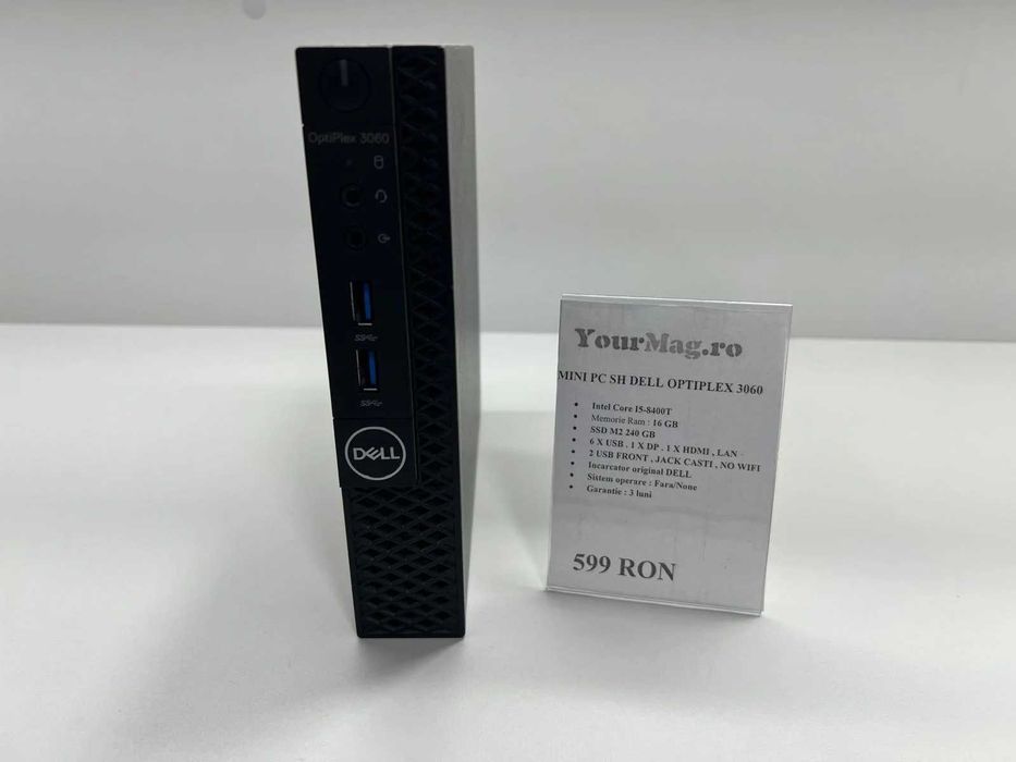 Mini PC SH Dell Optiplex 3060 i5-8400T ssd 240gb Ram 16Gb no wifi