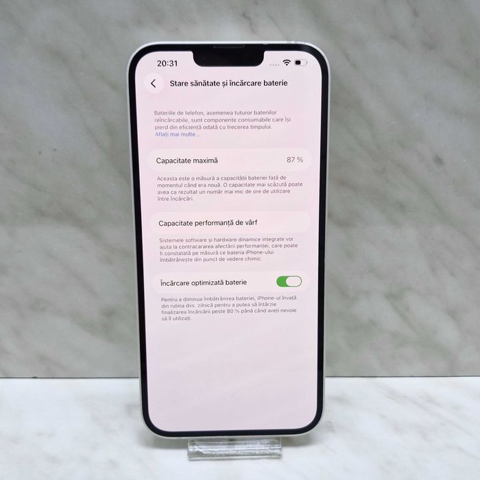 Iphone 14 PLUS, ALB, 128gb, 87% Baterie, Zeus Amanet Militari 33630