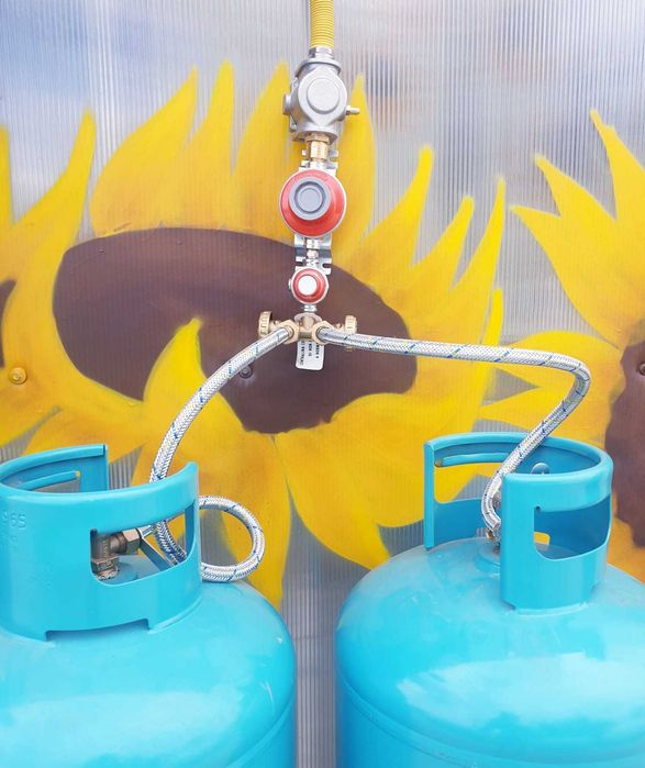 Kit 2 butelii 50 litri/Recipient/Gpl/Butan/Propan/Centrala