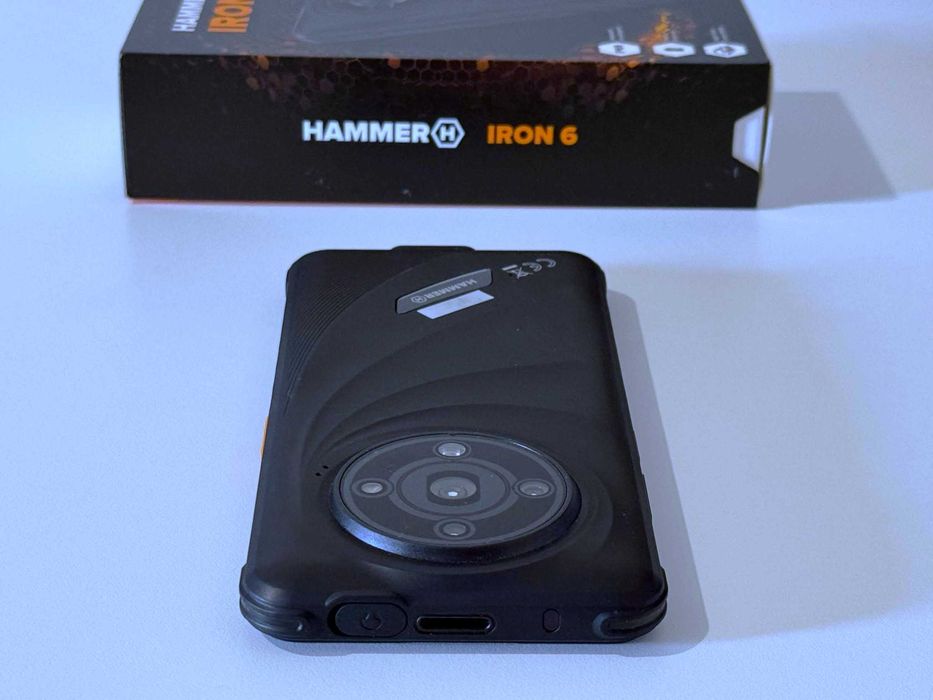Бартер! НОВ! 24м.Гаранция! Hammer Iron 6 128/6GB Black (Черен) 6050 mAh