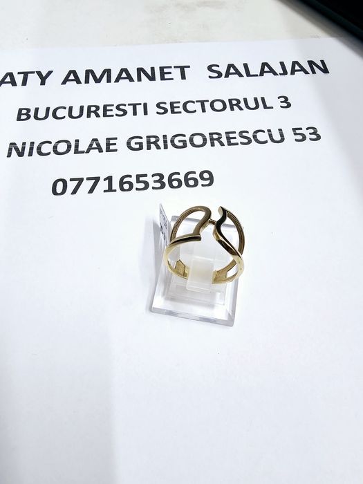 Vand inel dama din aur 14 k 2.7 g cod 293