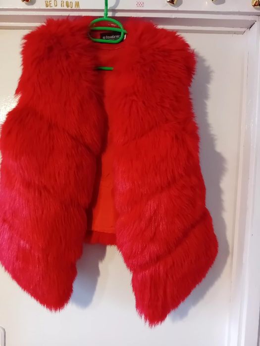 Червен елек-2XL-с косъм