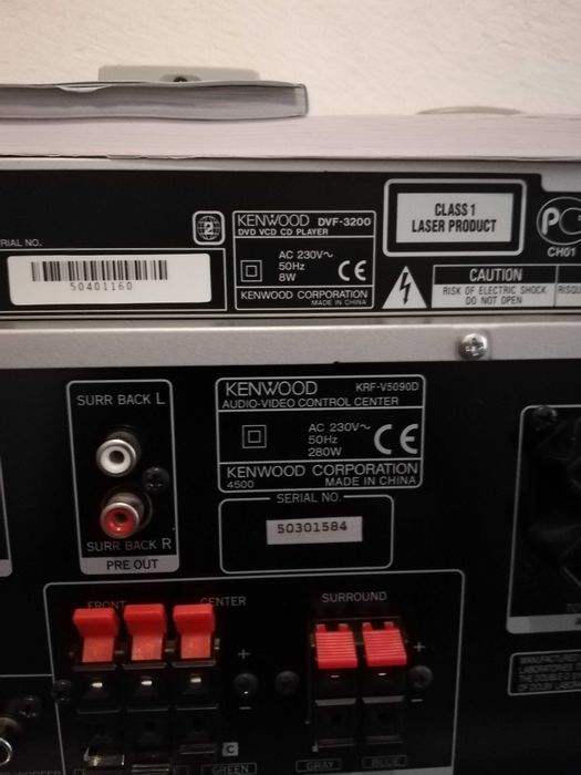 Linie  KENWOOD amplificator KRF-V5090/cd-dvd player DVF3200 - Ca Noua