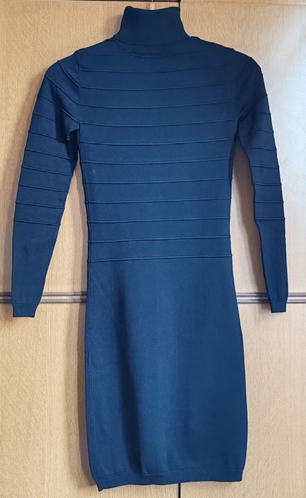 Черна трикотажна рокля, XS размер