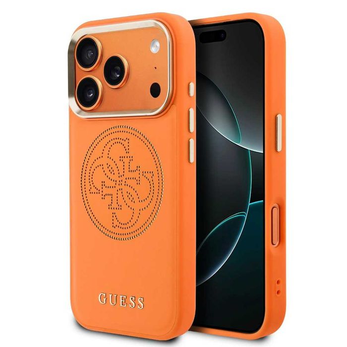GUESS Калъф Кейс Magsafe за iPhone 17 Pro / Orange / Оригинал /
