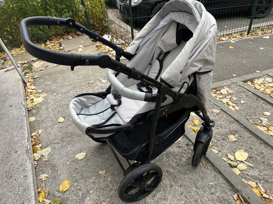Vand carucior 3 in 1 combo Max Light Grey - Krausman