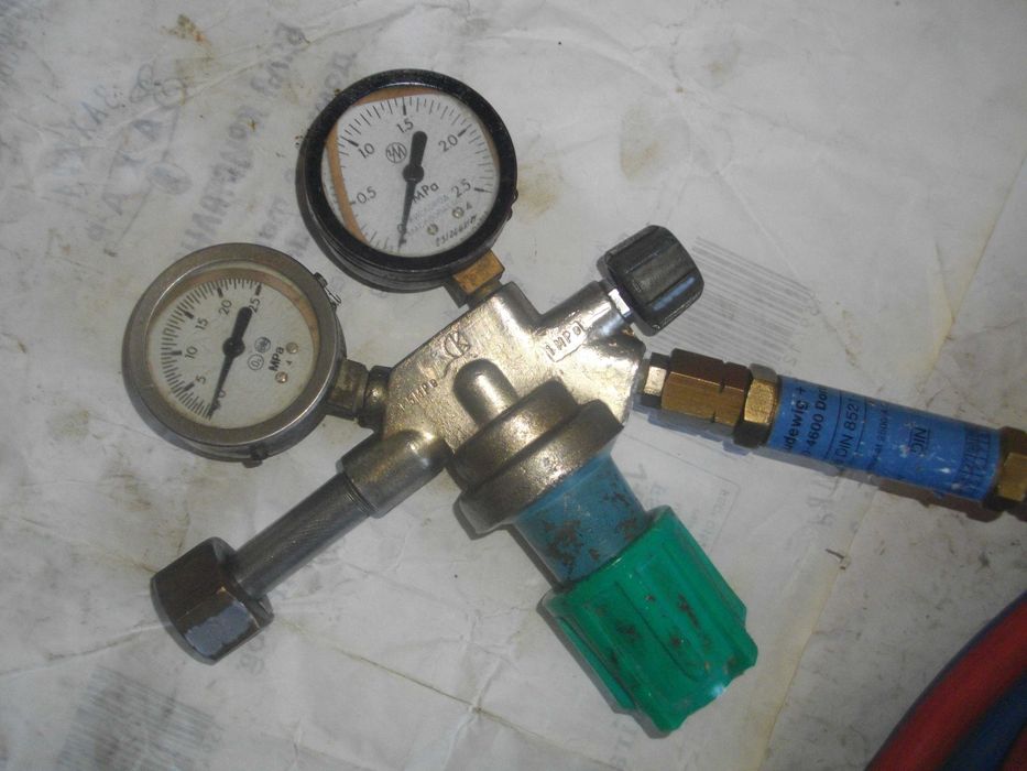 Ацетиленова оксиженна горелка рамена Редуцир вентил кислород ацетилен