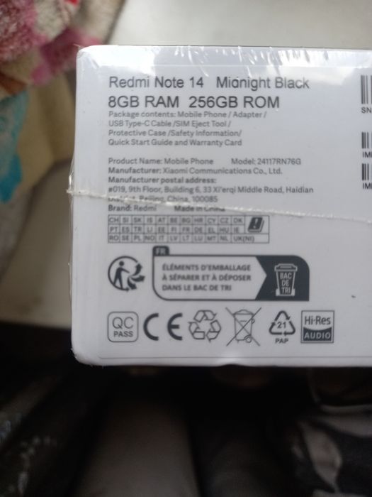 Xiaomi redmi note 14 8ГБ/256ГБ новый