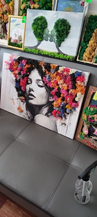 Декорации с жив Скандинавски мъх и