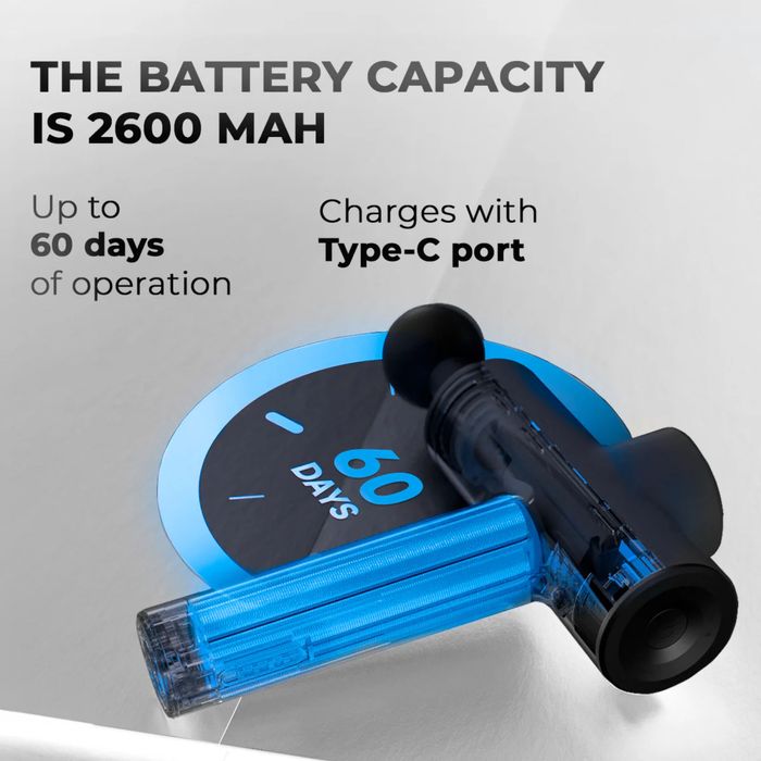 Pistol masaj Yunmai Fascia Gun SE, 3200 rpm,4 capete