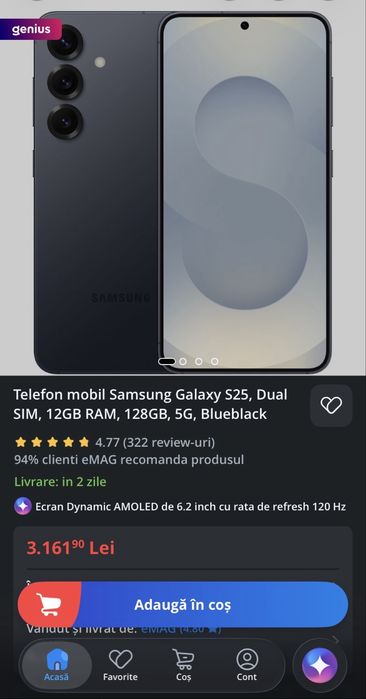 Samsung S25 in stare impecabila