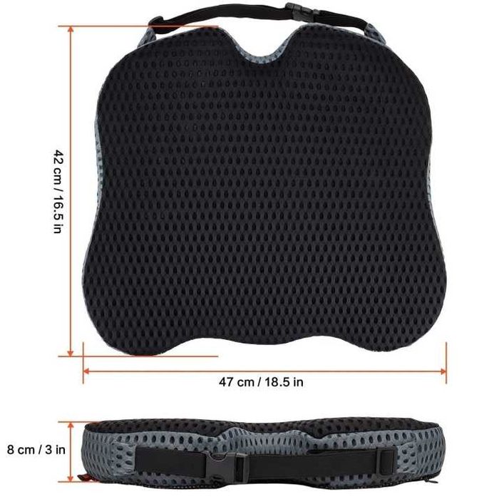 Ергономична седалка с мемори пяна и 3D мрежа – за офис, дом, автомобил