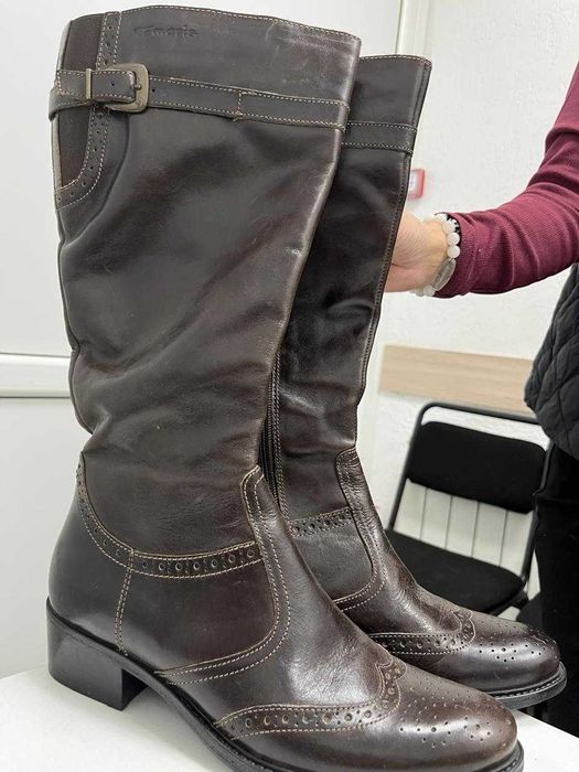 Продам кожаные демисизоные сапоги