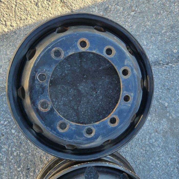 6 стоманени джанти 6.75x22.5 с 10 отвора Mercedes/MAN Germany KPZ