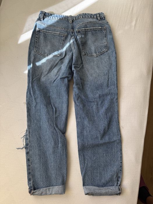 Дънки ZARA с накъсани елементи