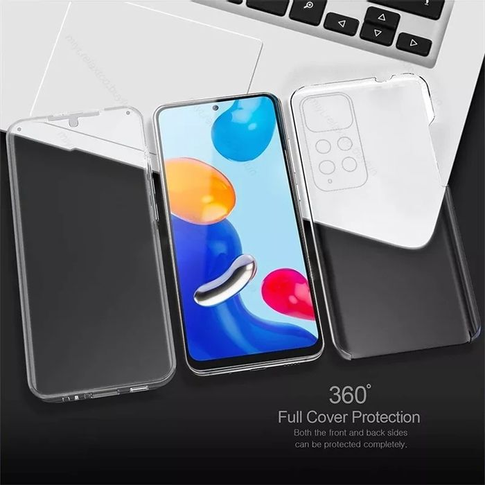 Прозрачен 360 Градуса Кейс за Xiaomi Redmi Note 11 4G / Redmi Note 11S