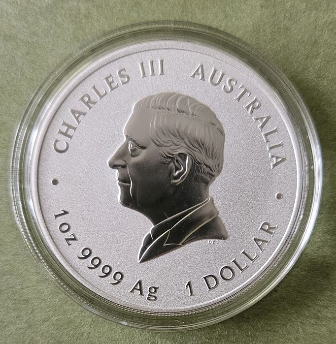 Сребърна монета, австралийски лунар, Кон, 1 унция, 2026 г.