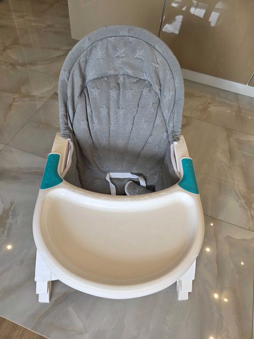 Люлка-шезлонг Lorelli Alex Silver, с масичка, вибрации и музика, сив