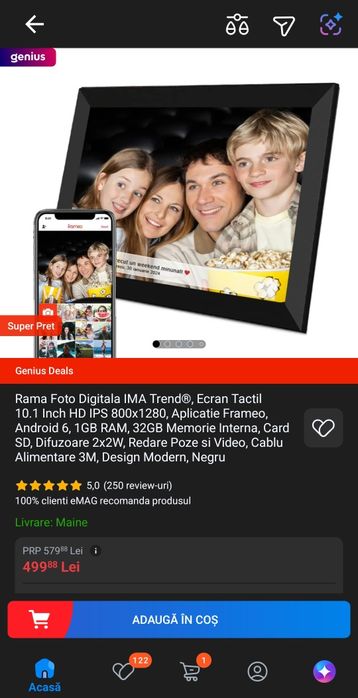 Rama foto digitala